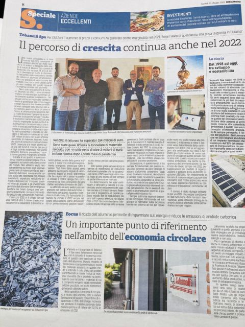 Speciale Aziende Eccellenti — Tobanelli SPA
